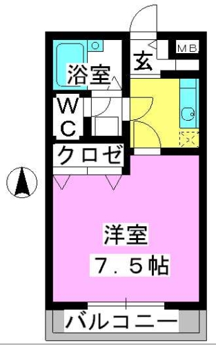 サンライズ箱崎 / 202号室 間取り