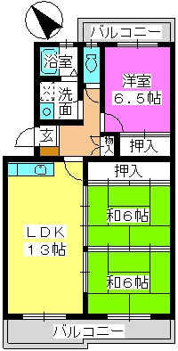 プレジオ篠栗 / 403号室 間取り