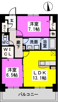 グラン　ソフィア / 702号室 間取り