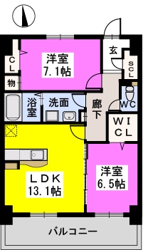 グラン　ソフィア / 703号室 間取り