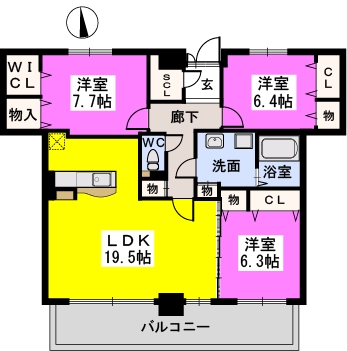 グラン　ソフィア / 1002号室 間取り