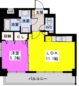 ソアレ空港通り / 401号室 間取り
