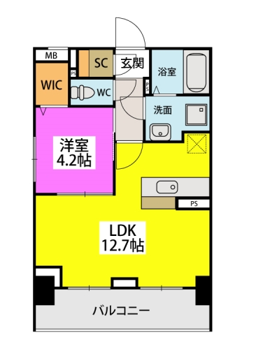 クレアシオン / 403号室 間取り