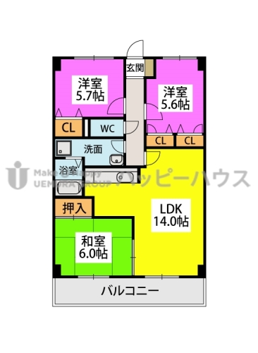 ディナスティⅧ / 403号室 間取り