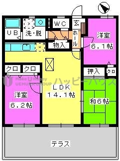 グラン・シャリオ / 102号室 間取り