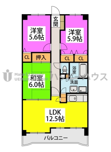 フォーレスト弐番館 / 102号室 間取り