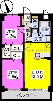 リ・エミネンス / 203号室 間取り