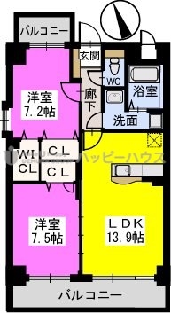 リ・エミネンス / 605号室 間取り