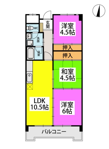 エサキ南ビル / 403号室 間取り