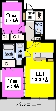 ステラ ウエスト / 201号室 間取り