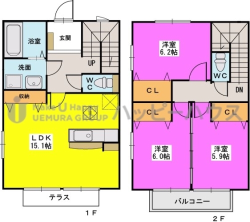 ロータス / C-1号室 間取り