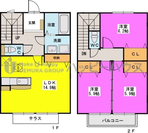 ロータス / C-2号室 間取り