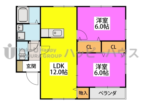 グリーンハイツ / 201号室 間取り