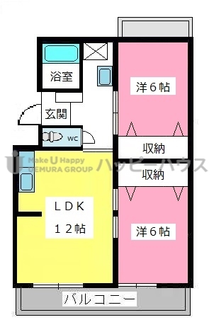 大西コーポラス / 302号室 間取り