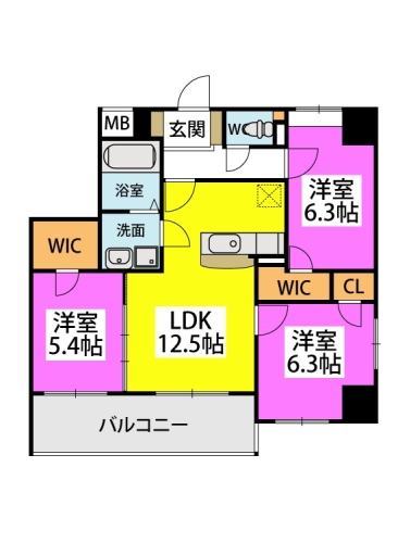 (仮称)九州共立大前マンション / 601号室 間取り