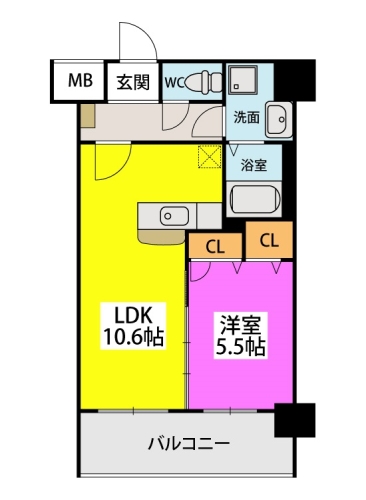 (仮称)九州共立大前マンション / 605号室 間取り
