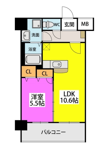 (仮称)九州共立大前マンション / 606号室 間取り