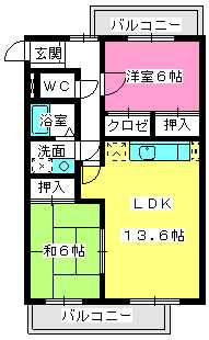 メイプルフォーレ / 403号室 間取り