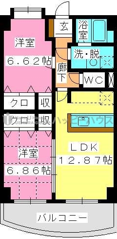 プレミール拾六町 / 305号室 間取り