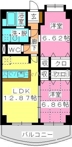 プレミール拾六町 / 603号室 間取り