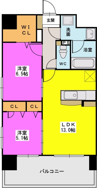 ＭＭ－６ / 401号室 間取り