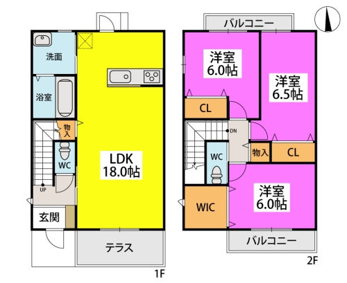 （仮称）タウンハウス有田 / 101号室 間取り