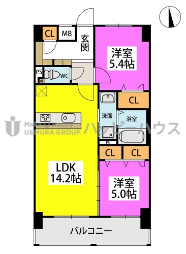 （仮称）リバーサイド愛宕南 / 202号室 間取り