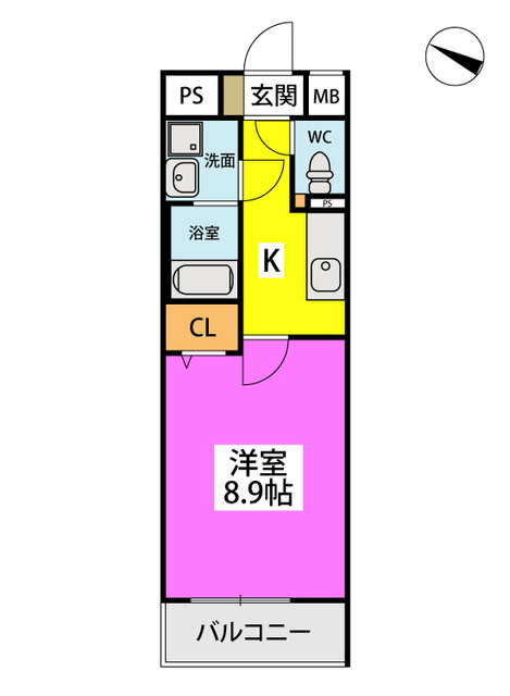 URBAN　WEALTH / 406号室 間取り