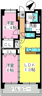 フェニックス福岡南 / 607号室 間取り