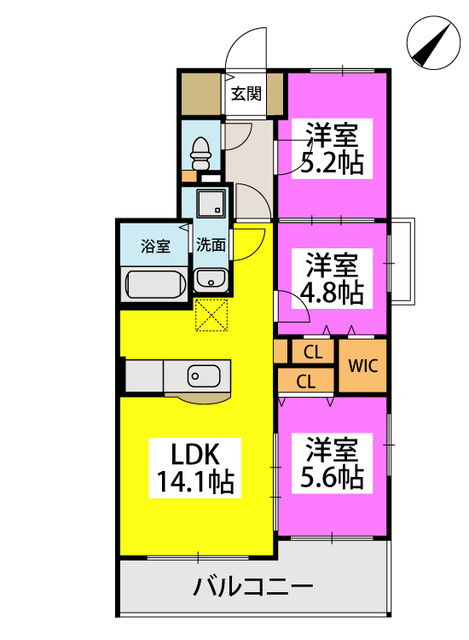 アネックスＭ / 201号室 間取り