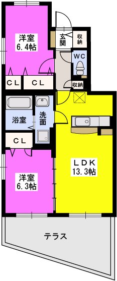 カーサ　セレーノ / 101号室 間取り