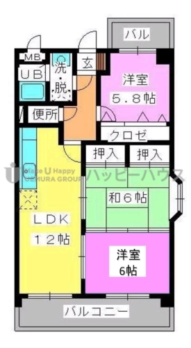 ＡＤＶＡＮＣＥ２１ / 501号室 間取り