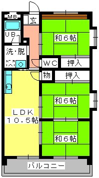 コーポ清隆 / 501号室 間取り