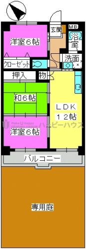 アドバンス30 / 101号室 間取り