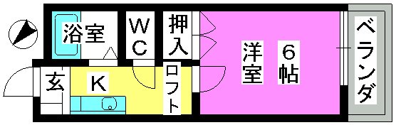 第３的野コーポ / 103号室 間取り
