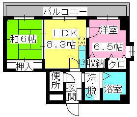 グレイスコート / 201号室 間取り