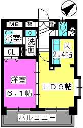 サン・トルース駅南 / 601号室 間取り