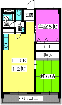 石橋ビル / 301号室 間取り