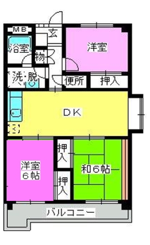 高木町2高木ビル / 201号室 間取り