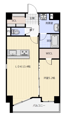 野間1丁目Sビル / 205号室 間取り