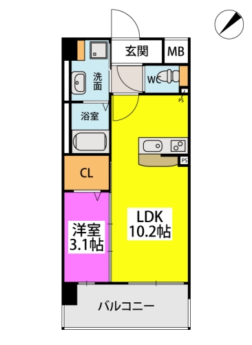 フルハウス高宮 / 202号室 間取り