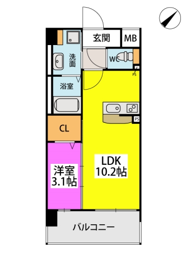 フルハウス高宮 / 310号室 間取り