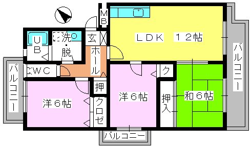 カーサ・ミラクロス / 301号室 間取り