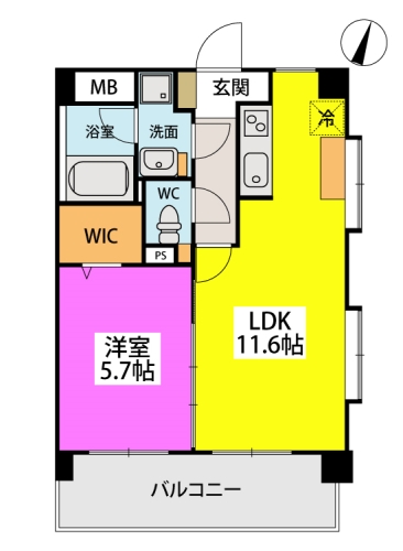 オータムレーベン / 207号室 間取り