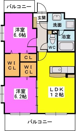 エスペラージュ香椎駅前 / 301号室 間取り