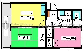 エステートＹＭ / 405号室 間取り