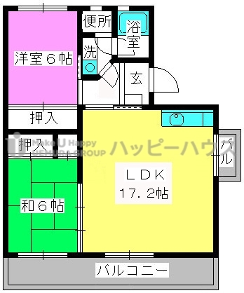 パークサイド井上 / 301号室 間取り