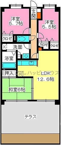 エスポワール２１ / 103号室 間取り