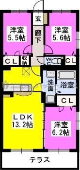 コモド　フェンテ / A101号室 間取り