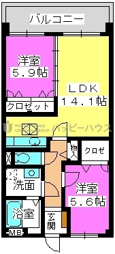 クレールＭ / 103号室 間取り